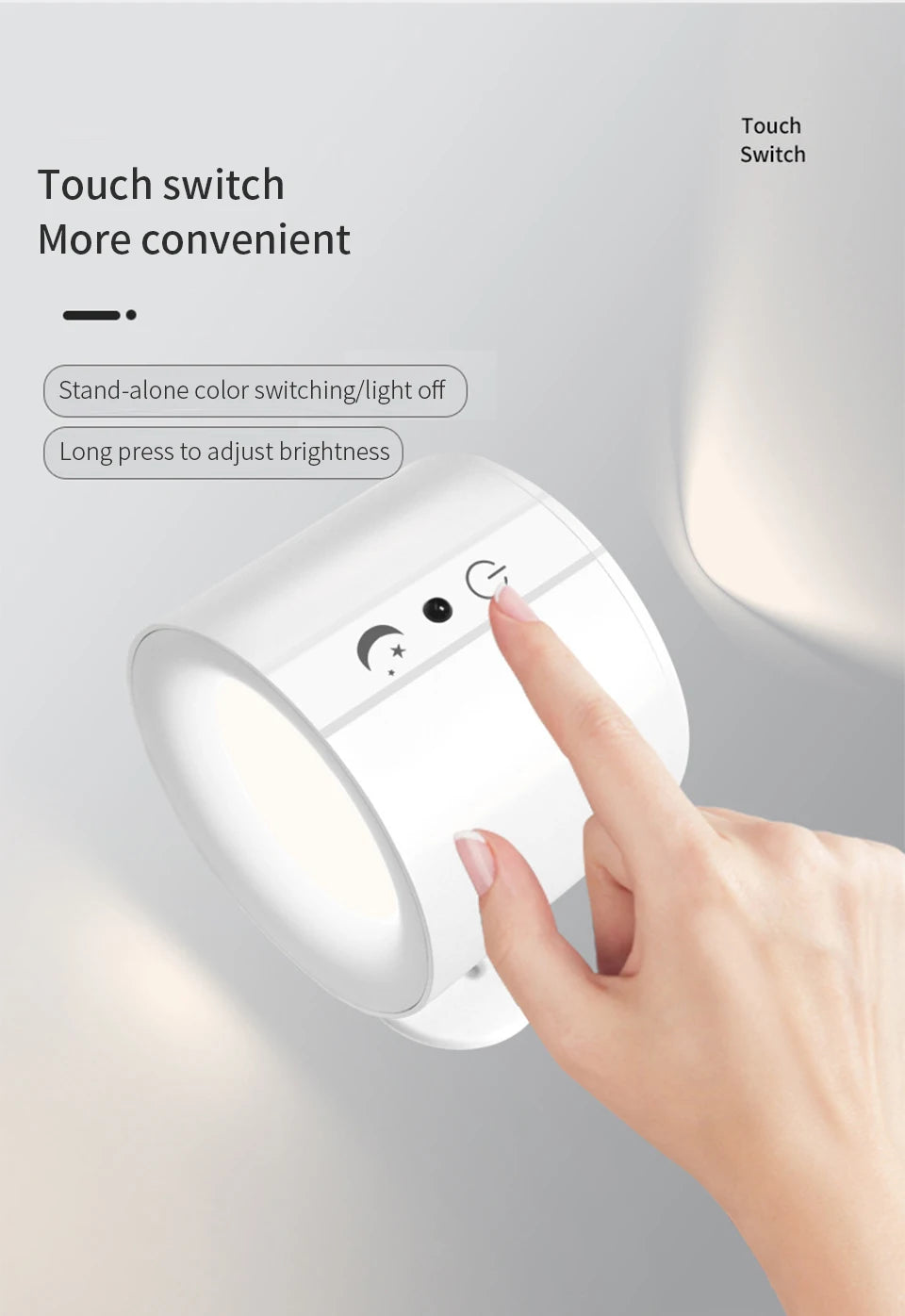 LED Wall Light Touch Control